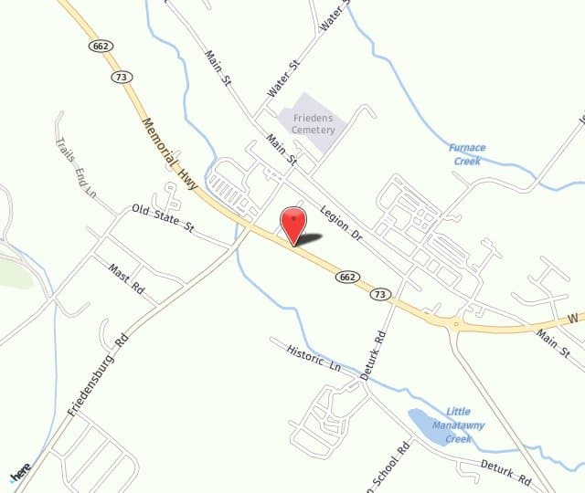 Location Map: 2 Town Center Drive Oley, PA 19547